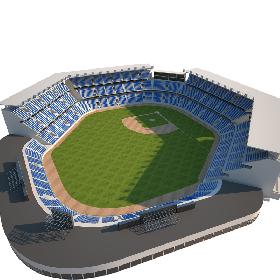 3D Baseball stadium model